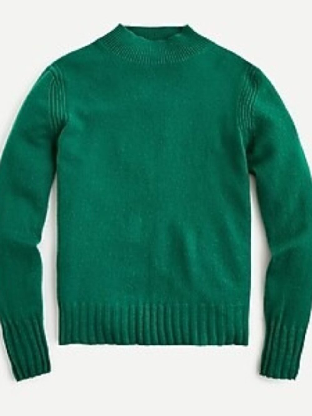 J.Crew Cashmere Mockneck Sweater Autumn Pine Green Small